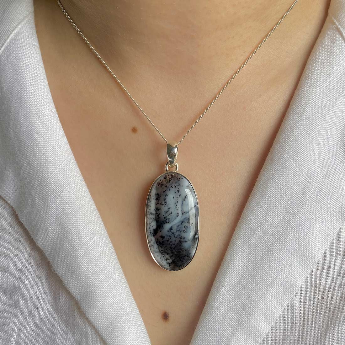 Dendritic Agate Pendant-(DDA-P-22.)